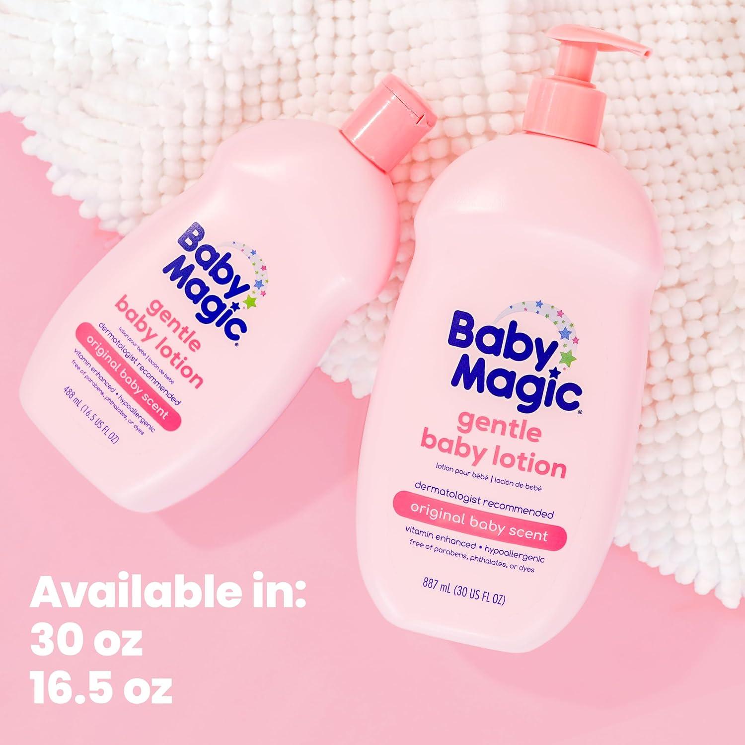 Loción Suave para Bebés Baby Magic 30 Oz | Pack de 4 | Hipoalergénica
