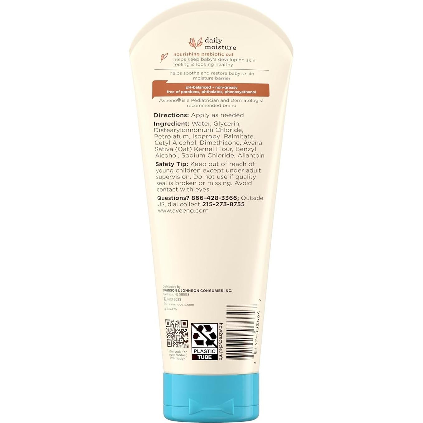 Loción Corporal Hidratante Diaria Aveeno Baby 236.6 ml