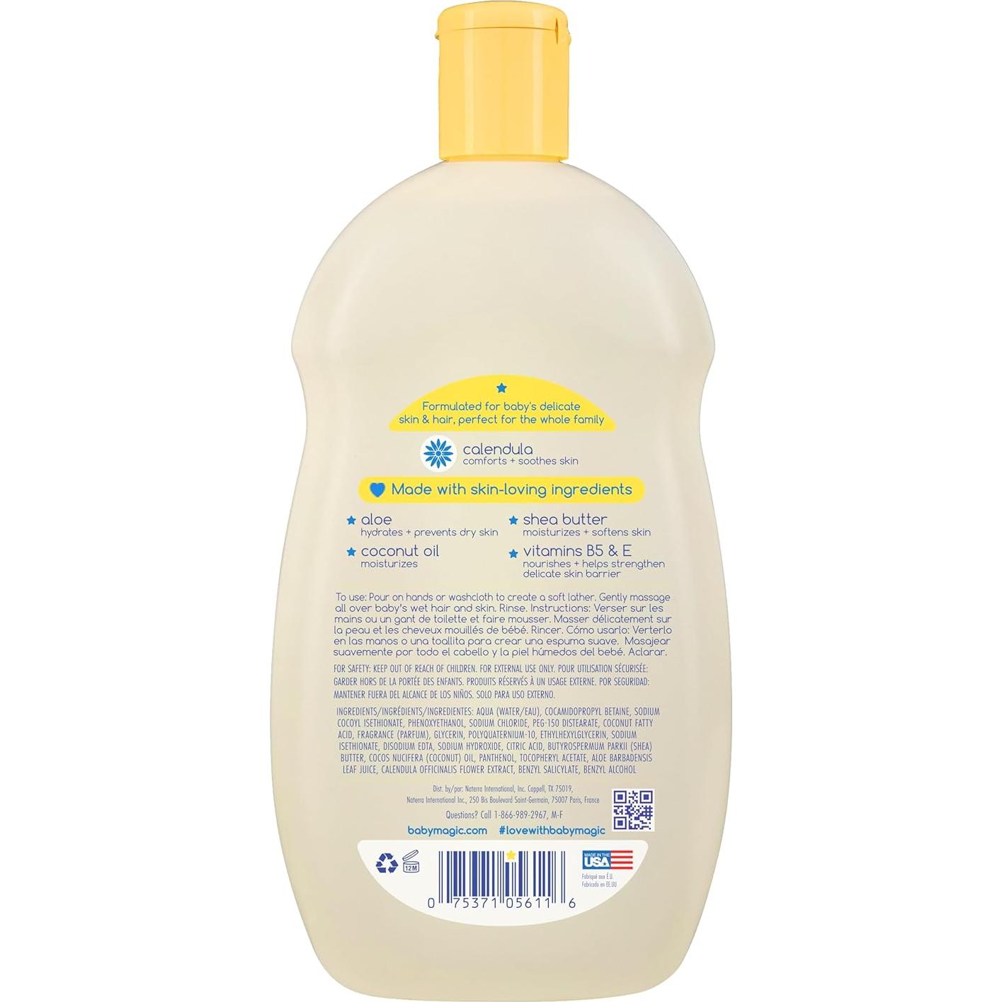 Jabón y Champú Hidratante Baby Magic 489 ml Sin Lagrimas