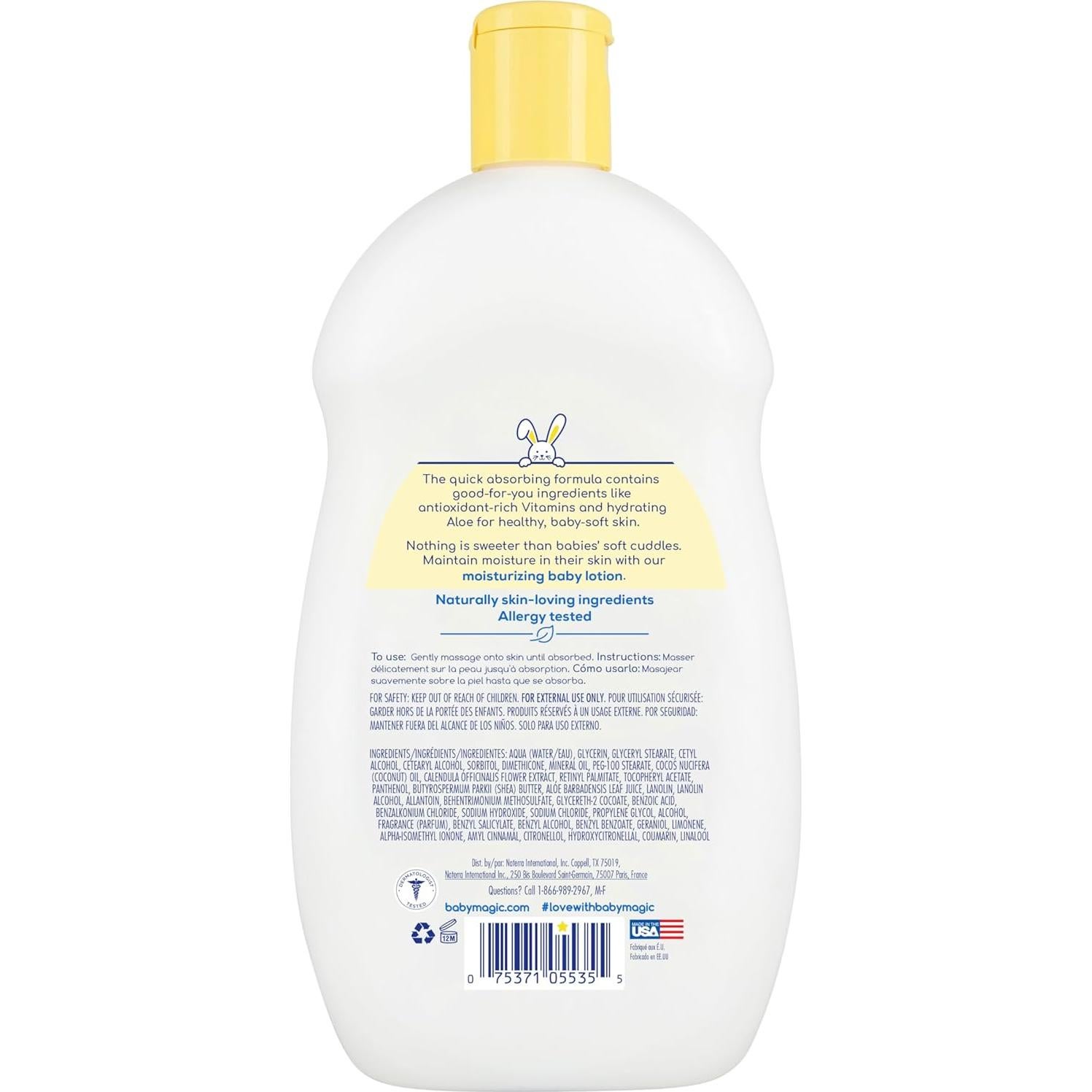 Loción Corporal Hidratante Baby Magic 466.6 g Aroma Mantequilla