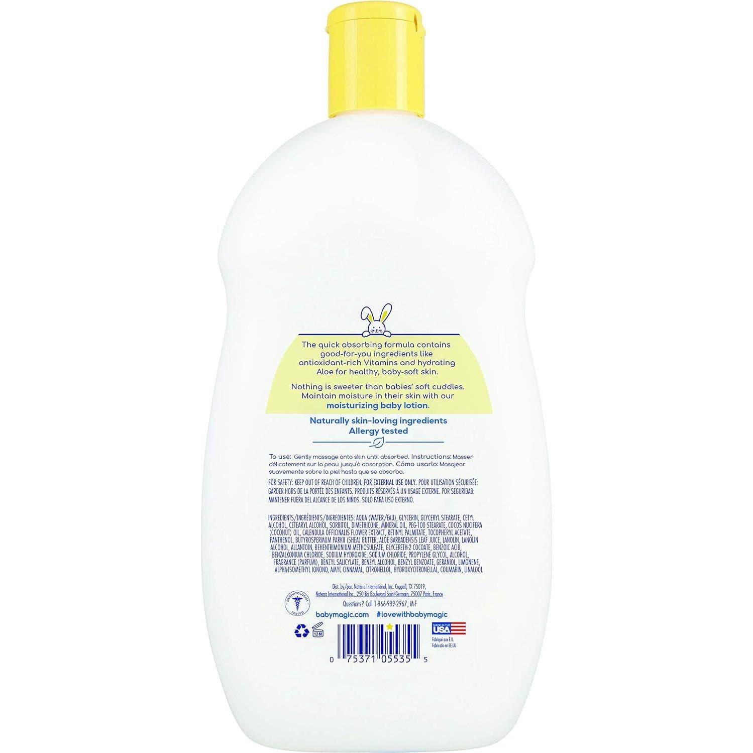 Loción Corporal Hidratante Baby Magic 466.6 g Aroma Mantequilla