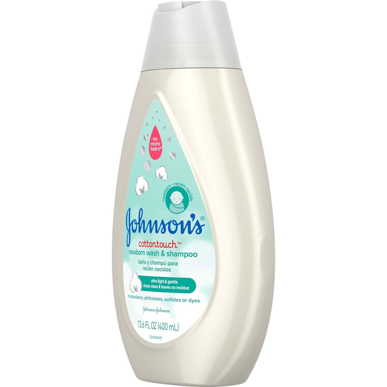 Jabón y Champú para Bebés Johnson CottonTouch 403.6 ml