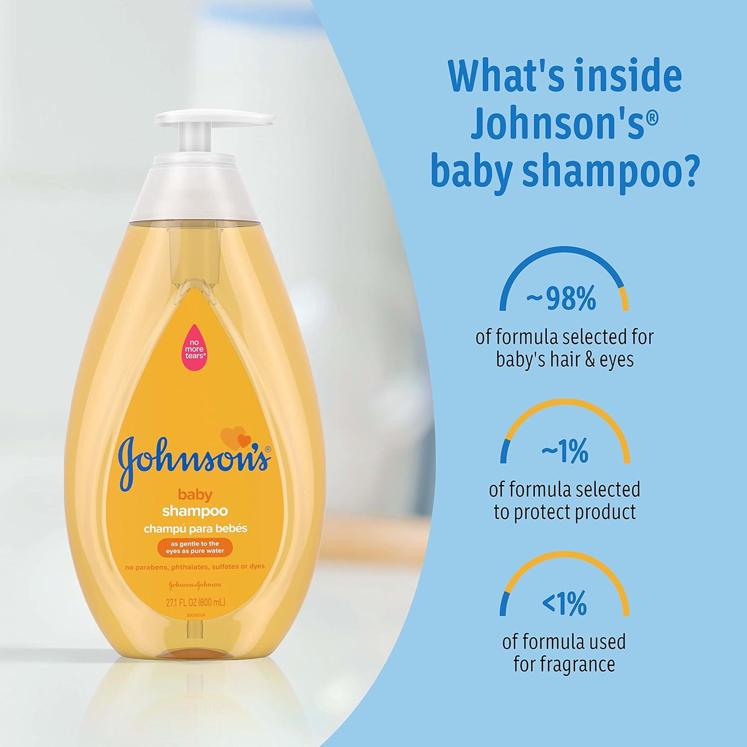 Champú para Bebés Johnson 403.6 ml Sin Lagrimas Hipoalergénico