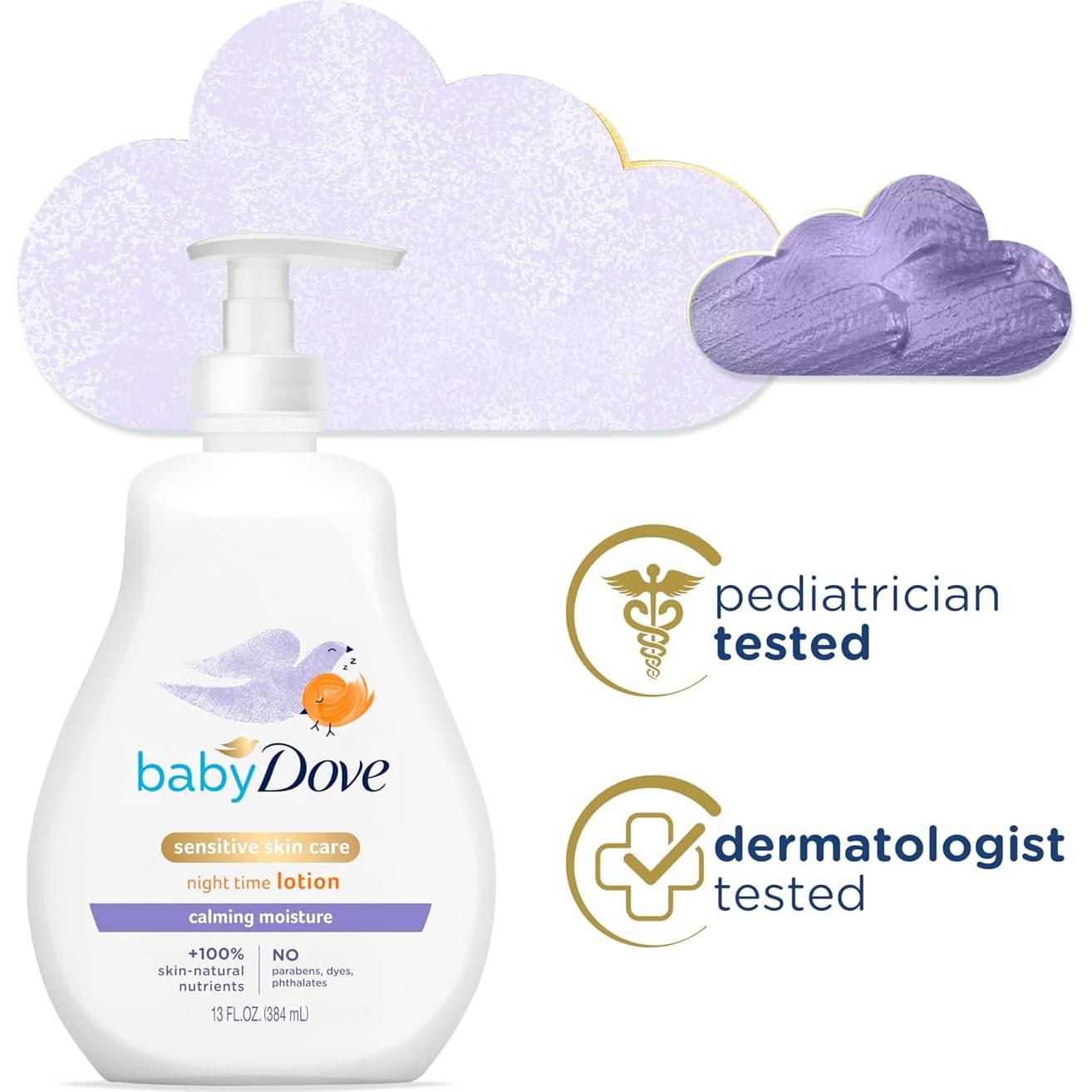 Baby Dove Jabón Hipoalergénico Hidratación Calmante 368 g