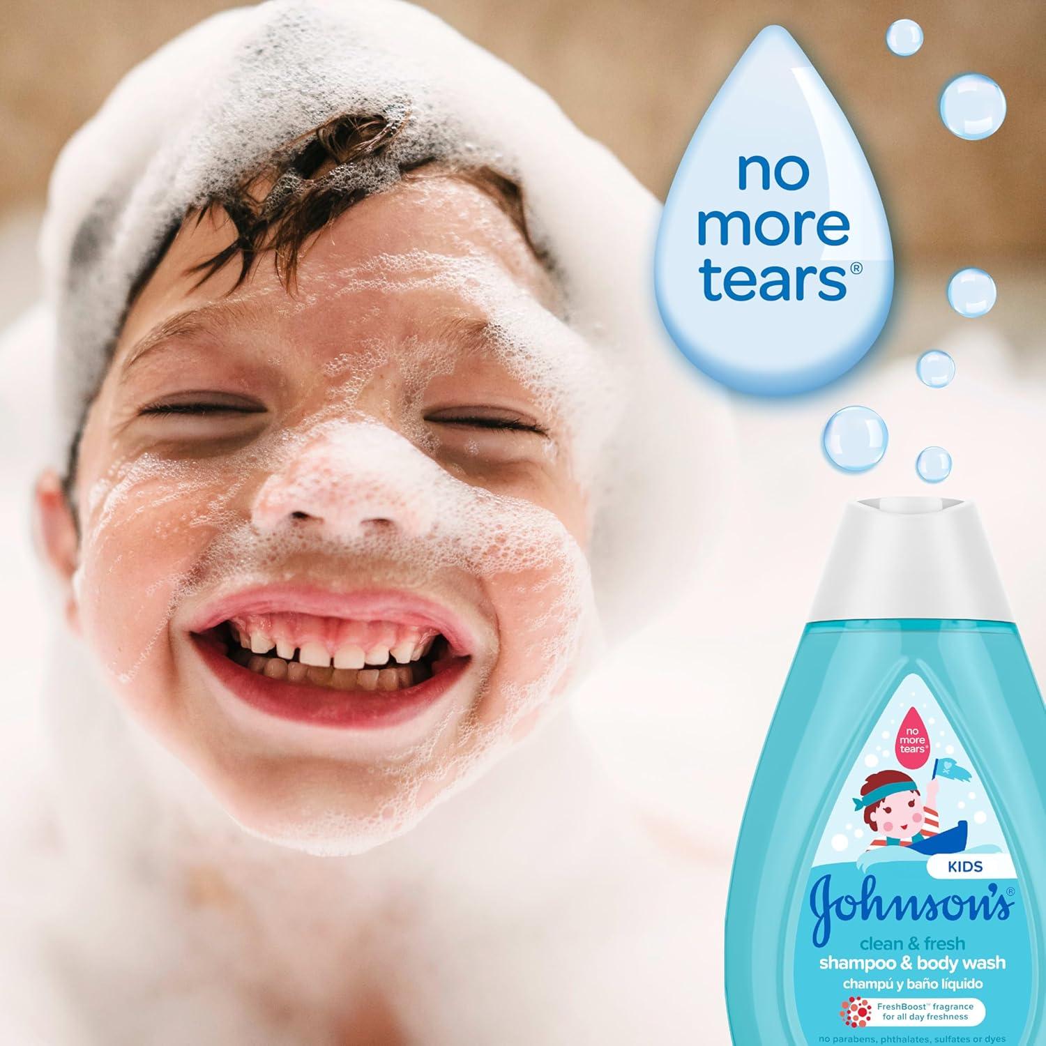 Champú y Gel de Baño Johnson's Clean & Fresh 402 ml 2 en 1