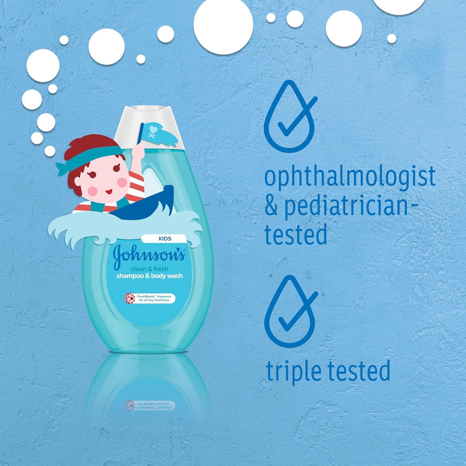 Champú y Gel de Baño Johnson's Clean & Fresh 402 ml 2 en 1