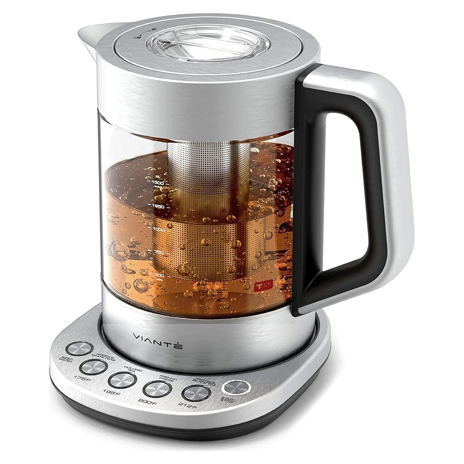 Hervidor Eléctrico Vianté 1.5L con Infusor y Control T°