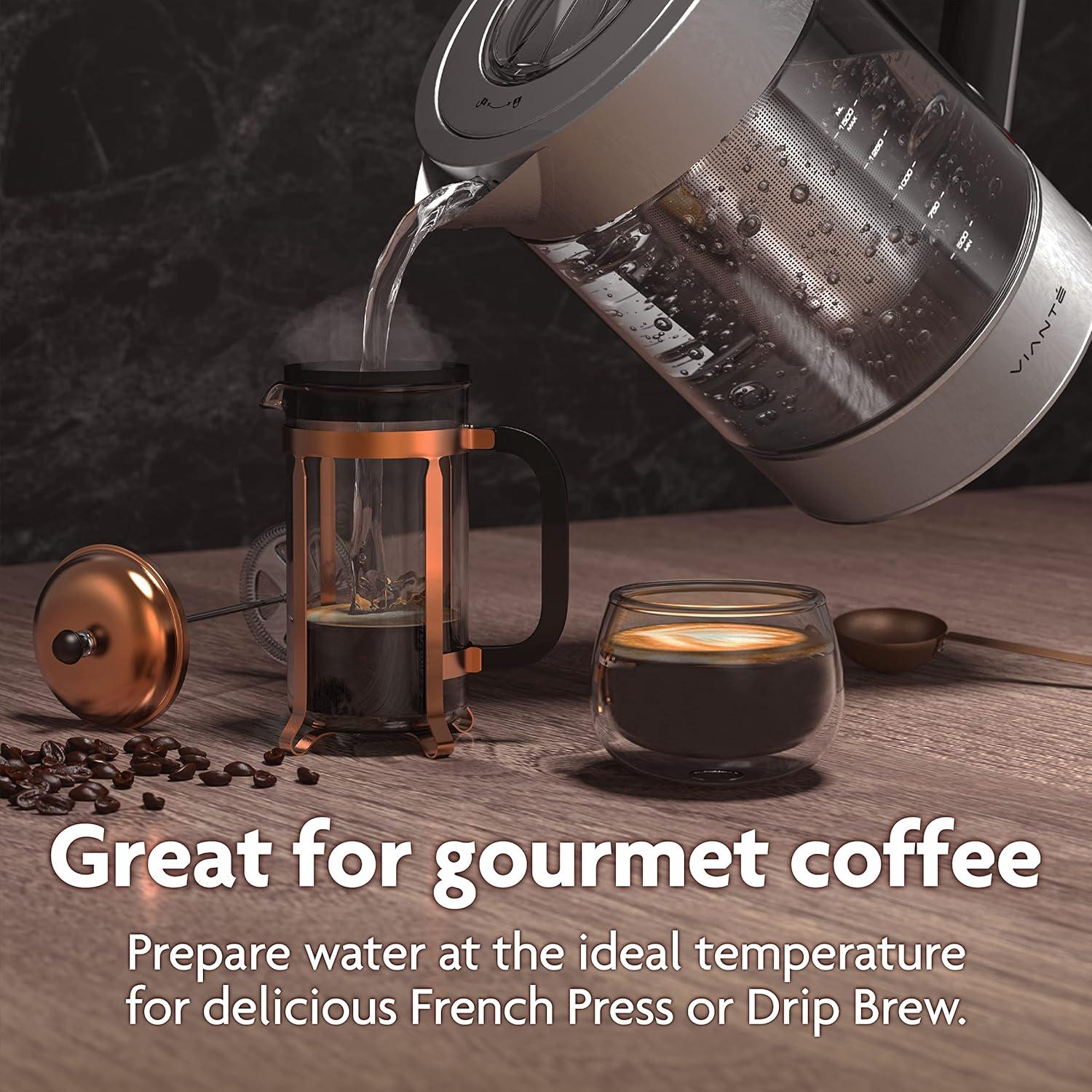 Hervidor Eléctrico Vianté 1.5L con Infusor y Control T°