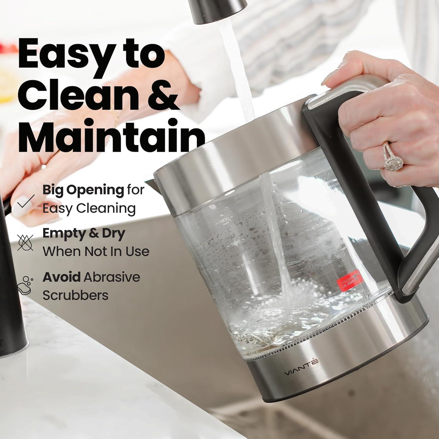 Hervidor Eléctrico Vianté 1.5L con Infusor y Control T°