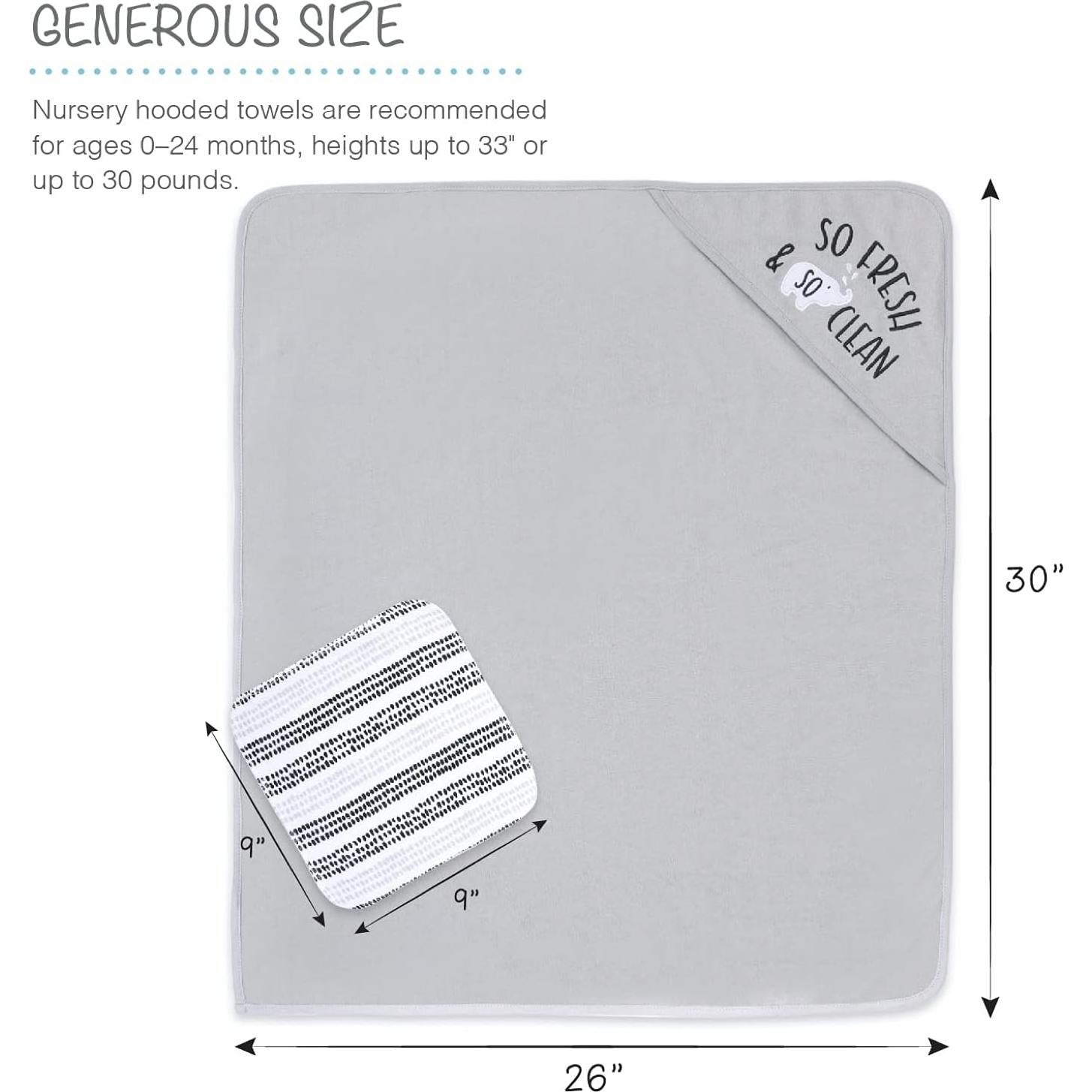 Juego de Toallas de Baño con Capucha The Peanutshell 23 Piezas