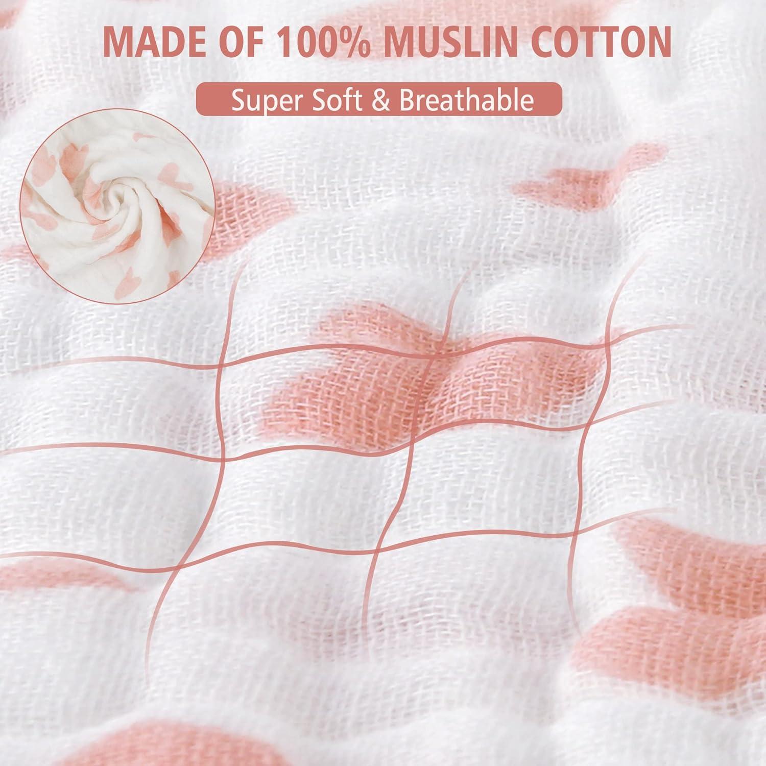 Pañales de Muselina Viviland 100% Algodón 4 Piezas 25.4x50.8cm