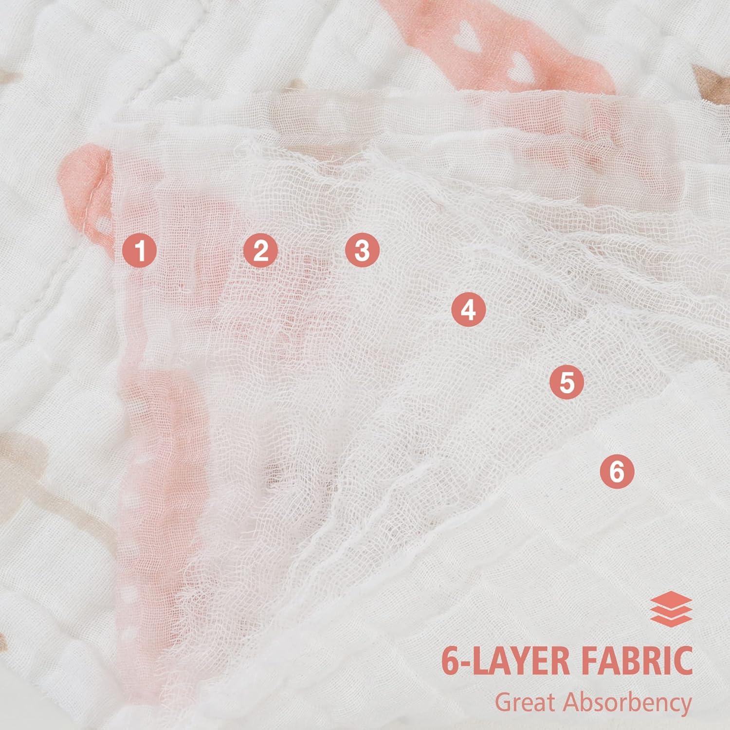 Pañales de Muselina Viviland 100% Algodón 4 Piezas 25.4x50.8cm