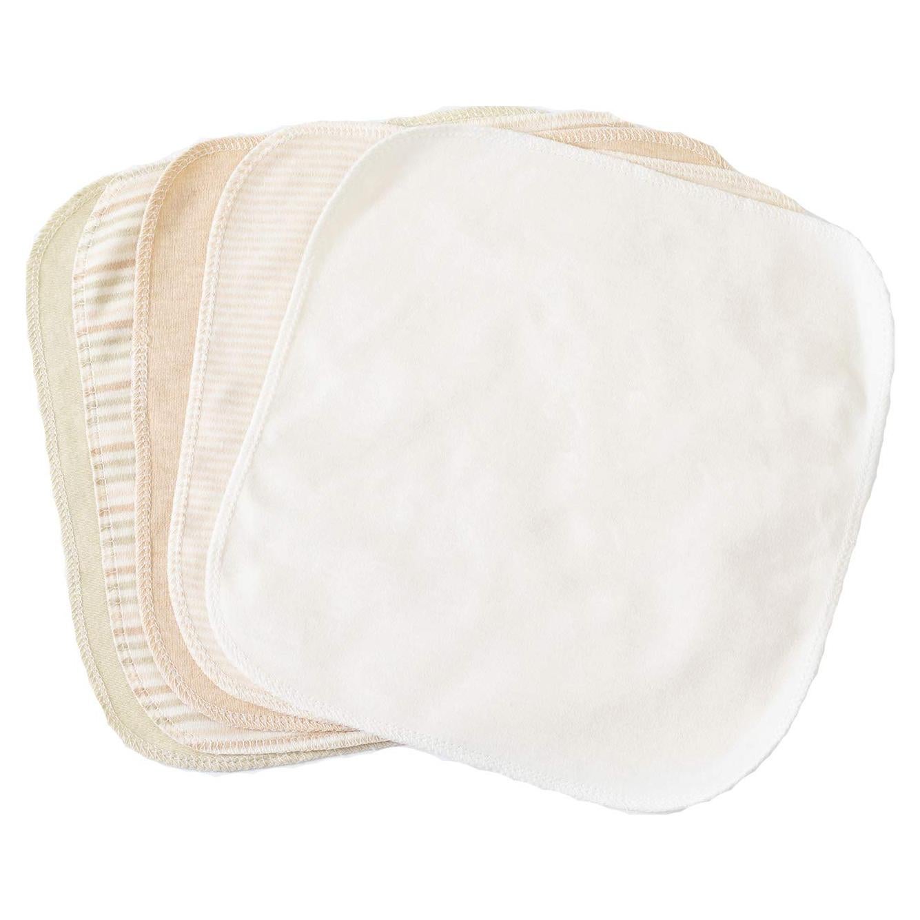 Paquete de 5 Toallitas de Algodón Orgánico para Bebés 25x25cm