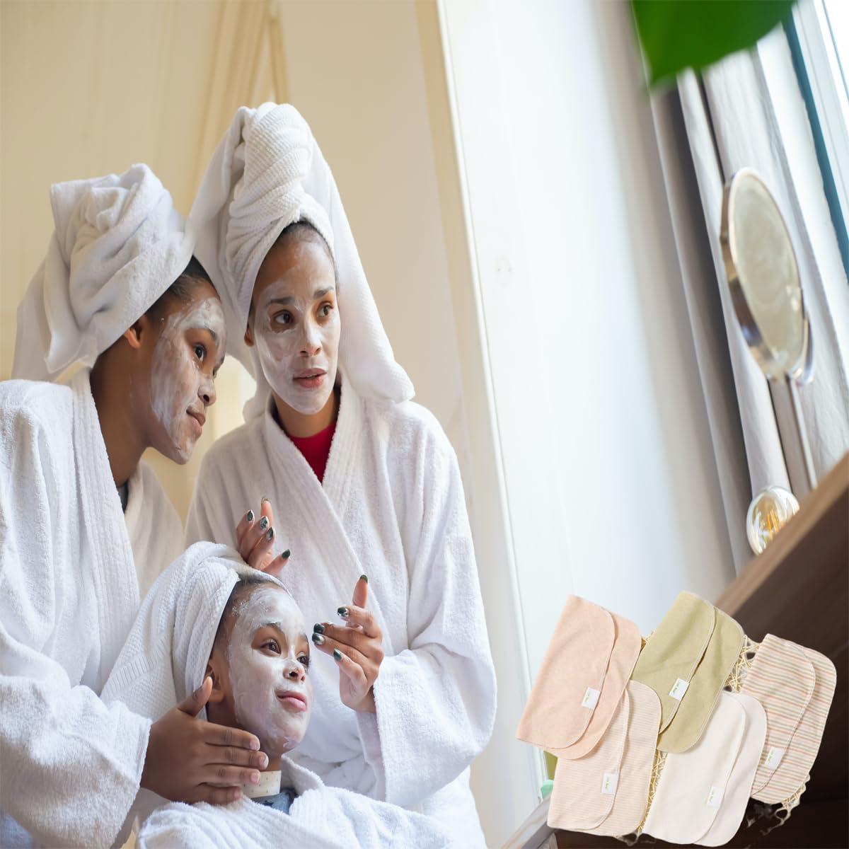 Paquete de 5 Toallitas de Algodón Orgánico para Bebés 25x25cm