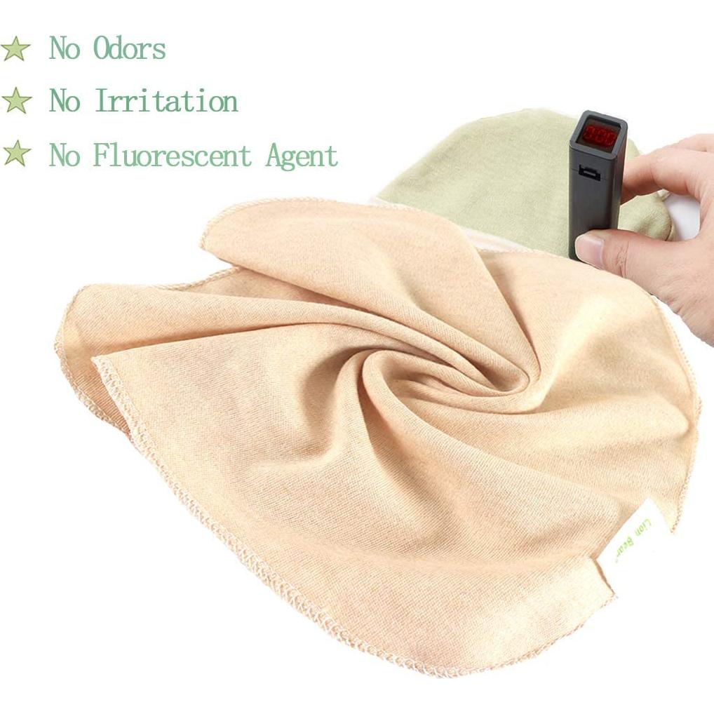 Paquete de 5 Toallitas de Algodón Orgánico para Bebés 25x25cm