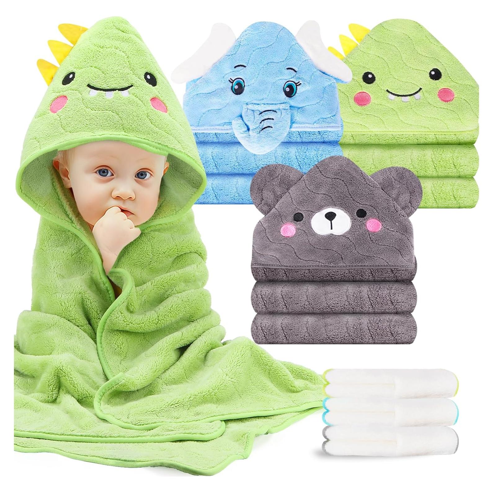 Set de Toallas de Baño para Bebés OFUSUY - 6 Piezas con Capucha