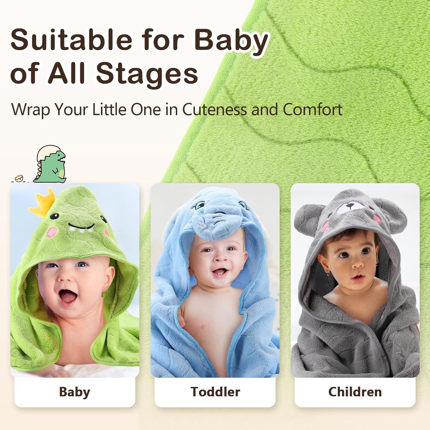 Set de Toallas de Baño para Bebés OFUSUY - 6 Piezas con Capucha