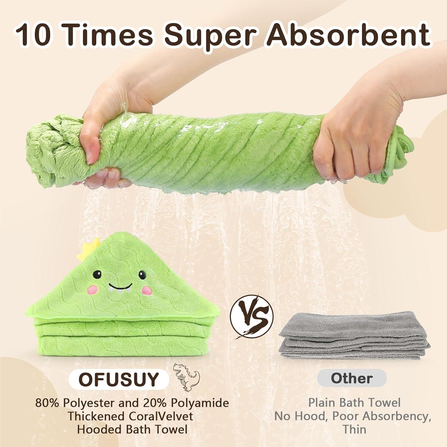 Set de Toallas de Baño para Bebés OFUSUY - 6 Piezas con Capucha