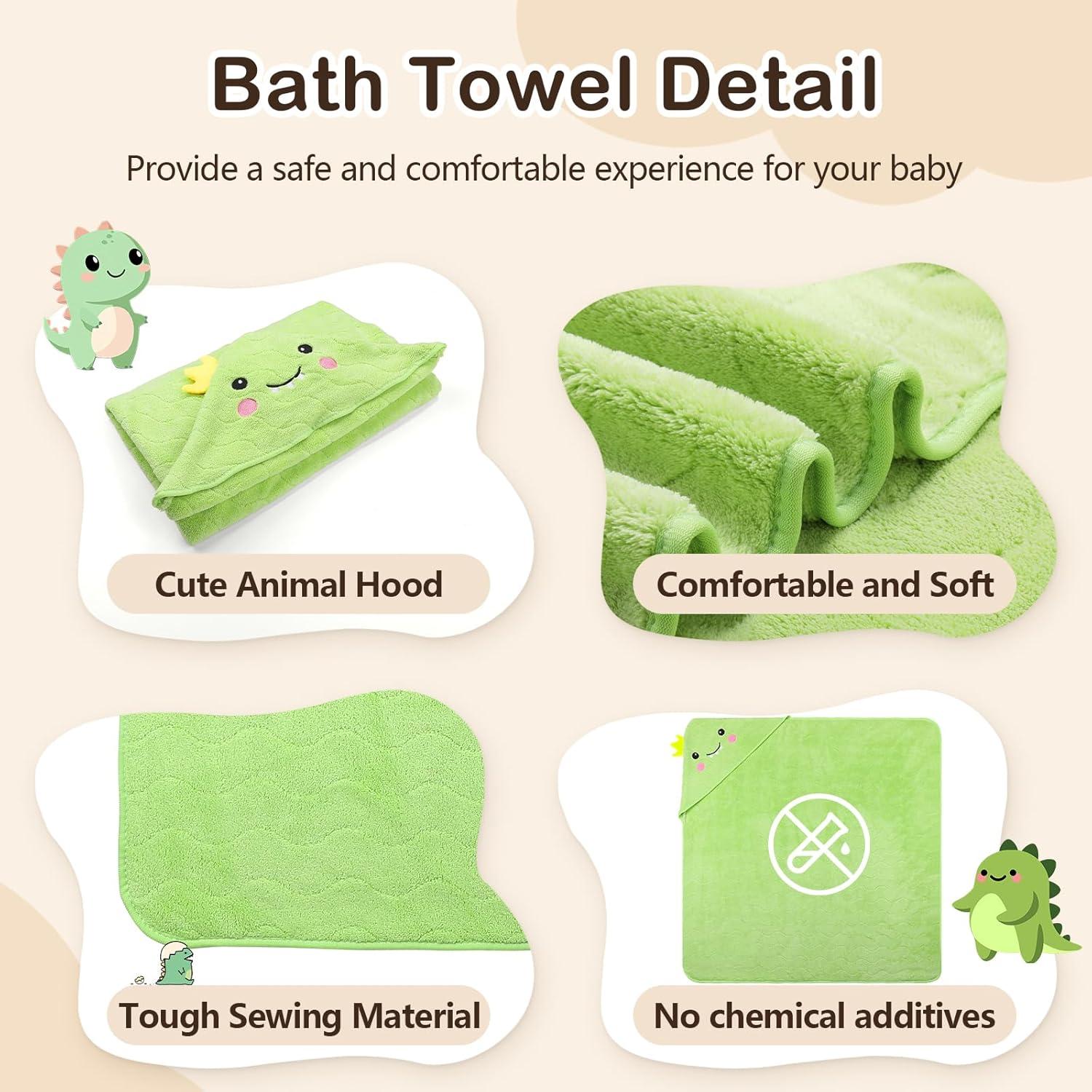 Set de Toallas de Baño para Bebés OFUSUY - 6 Piezas con Capucha