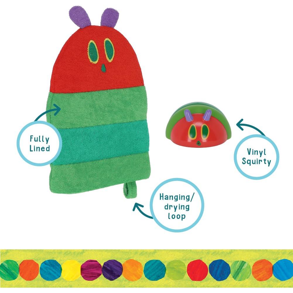 Mitón de Lavado Adulto Eric Carle + Juguete Squirt Vinilo