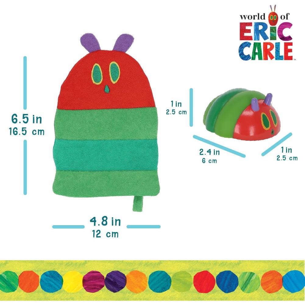Mitón de Lavado Adulto Eric Carle + Juguete Squirt Vinilo