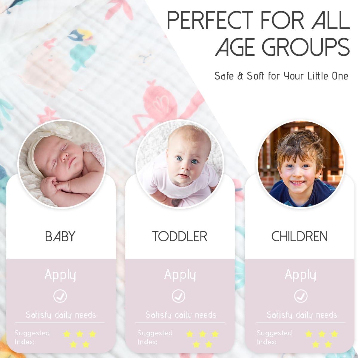 Toalla de Baño para Bebés ICKEYOU 109x109 cm Rosa Algodón