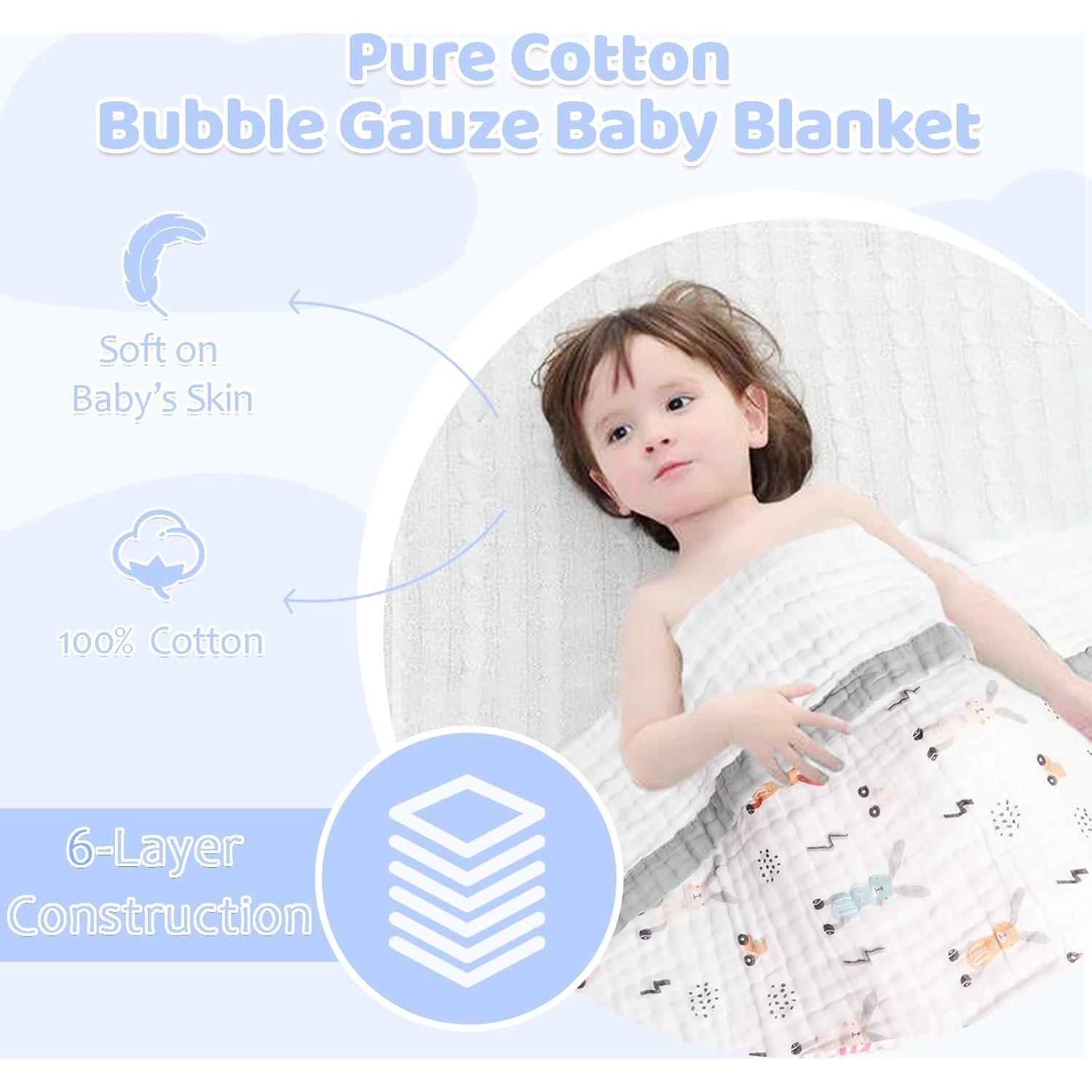 Toalla de Baño para Bebés ICKEYOU 109x109 cm Rosa Algodón