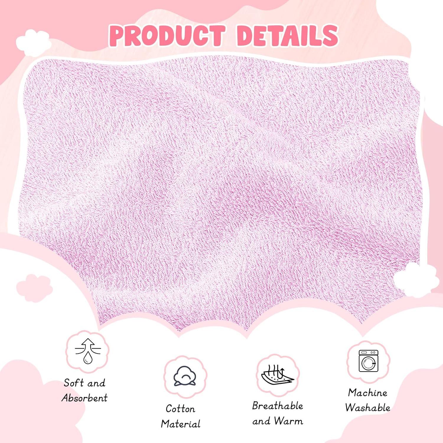 Juego de Toallas de Baño con Capucha CroBlissful 8 Pcs Algodón