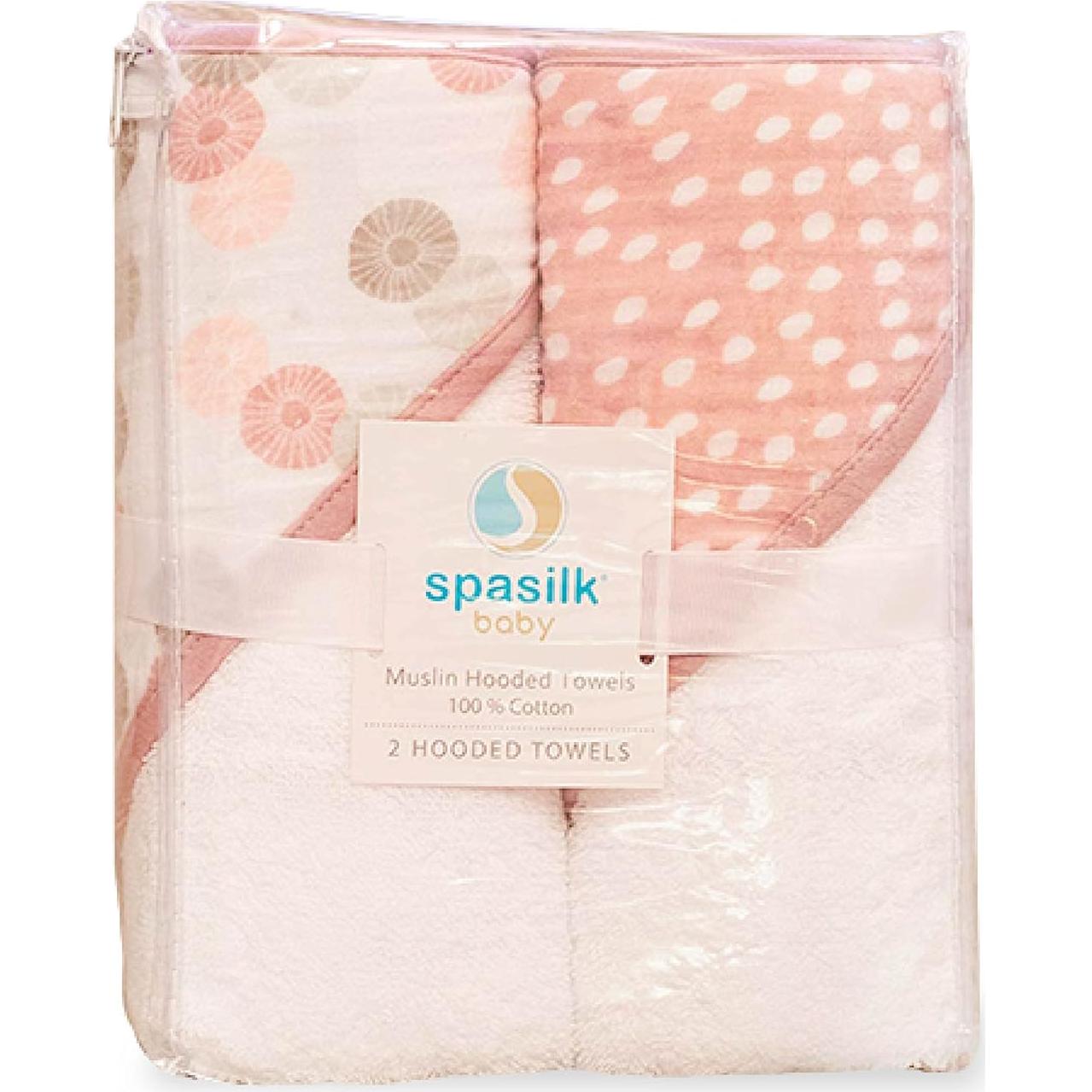 Toallas de baño con capucha Spasilk para bebé - 2 unidades 76.2x76.2cm