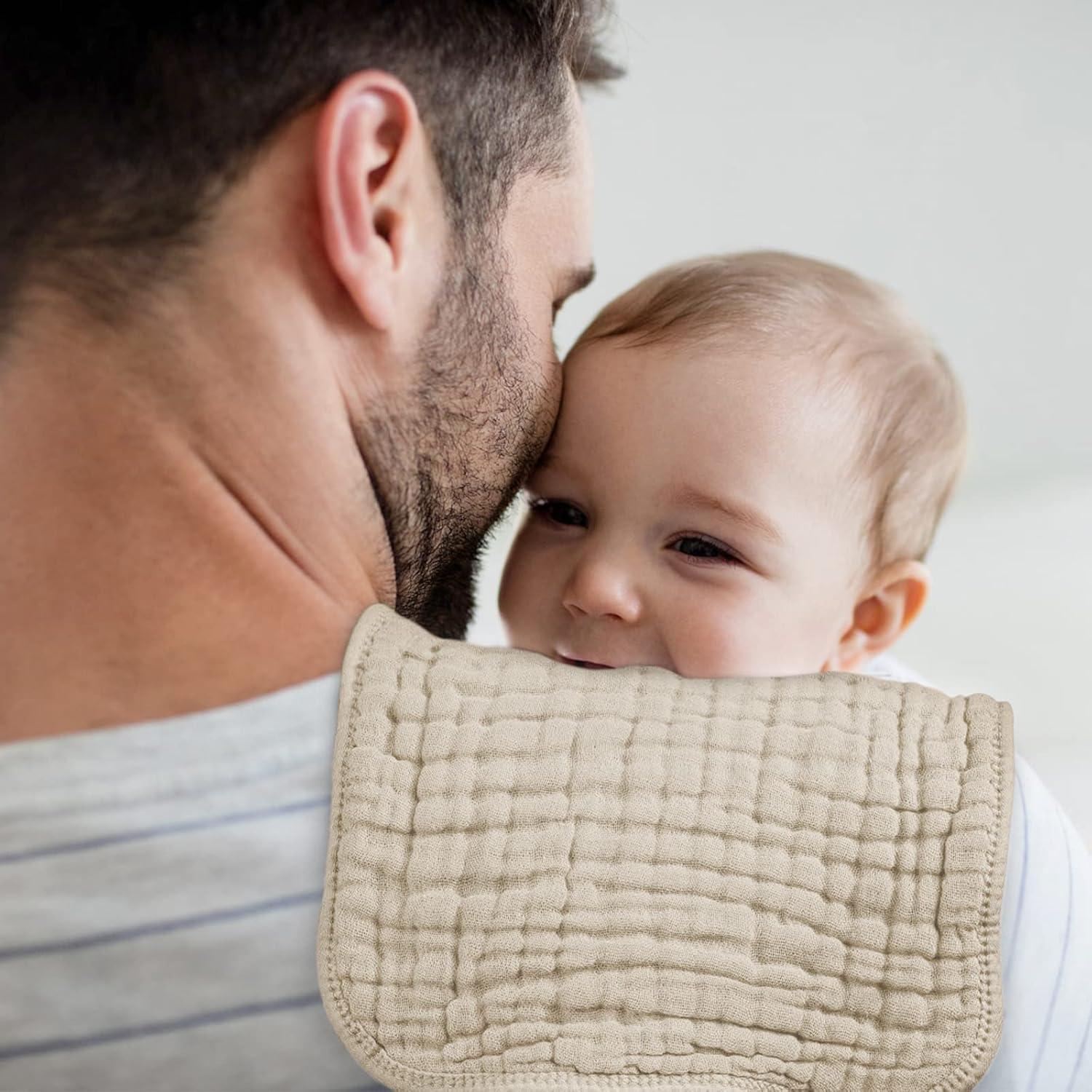 Paquete de 6 Pañales Muslin para Eructar Looxii 100% Algodón 50.8x25.4cm