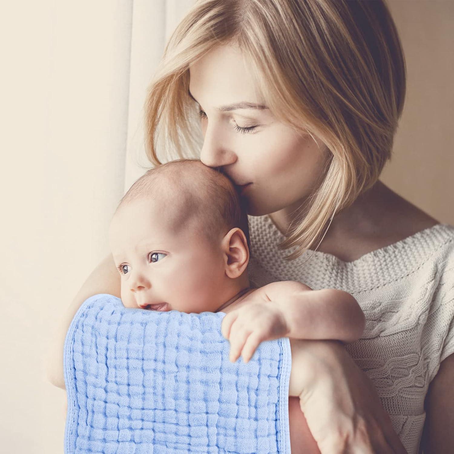 Paquete de 6 Pañales Muslin para Eructar Looxii 100% Algodón 50.8x25.4cm