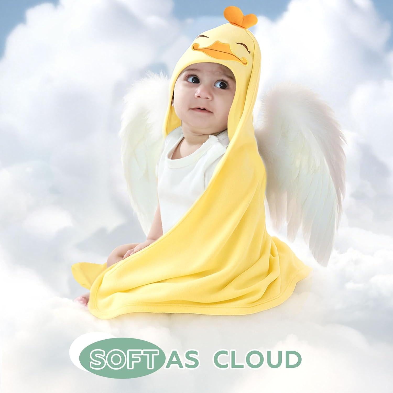 Conjunto de Toallas de Baño con Capucha UKMOT 2 Piezas Bambú 71x71cm