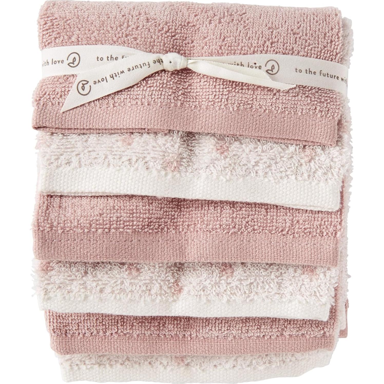 Paquete de 6 Paños de Algodón Orgánico Pequeño Planeta Rosa