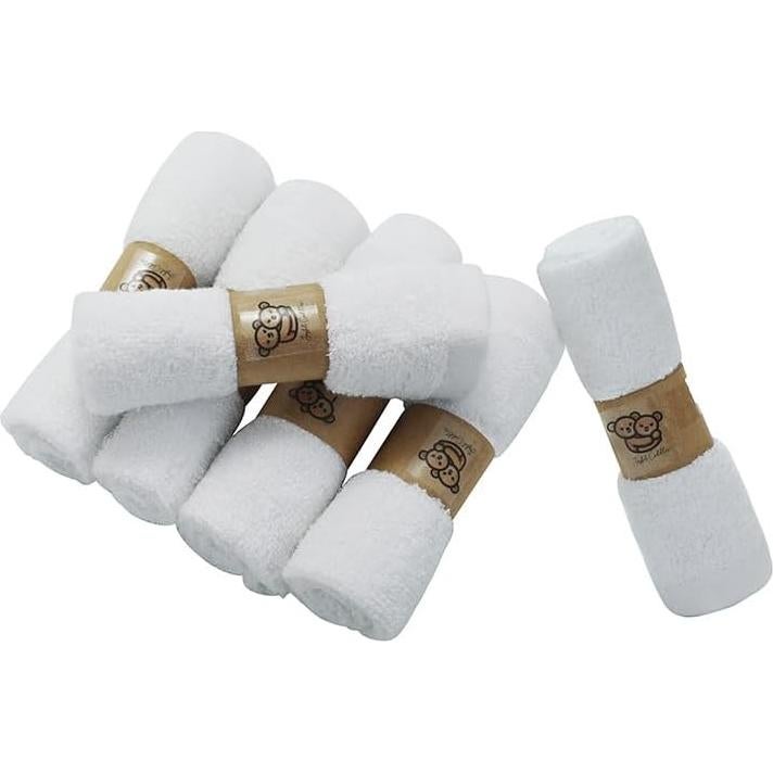 Toallitas de Baño Orgánicas Cuddles Alegres - 6 Piezas 25.4x25.4 cm