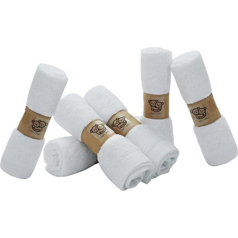 Toallitas de Baño Orgánicas Cuddles Alegres - 6 Piezas 25.4x25.4 cm