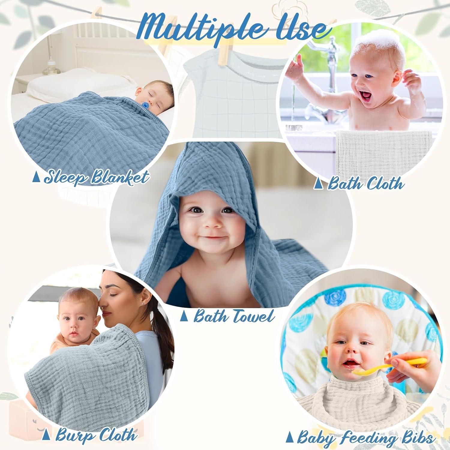 Juego de 8 Toallas de Baño con Capucha VitalCozy 81x81 cm