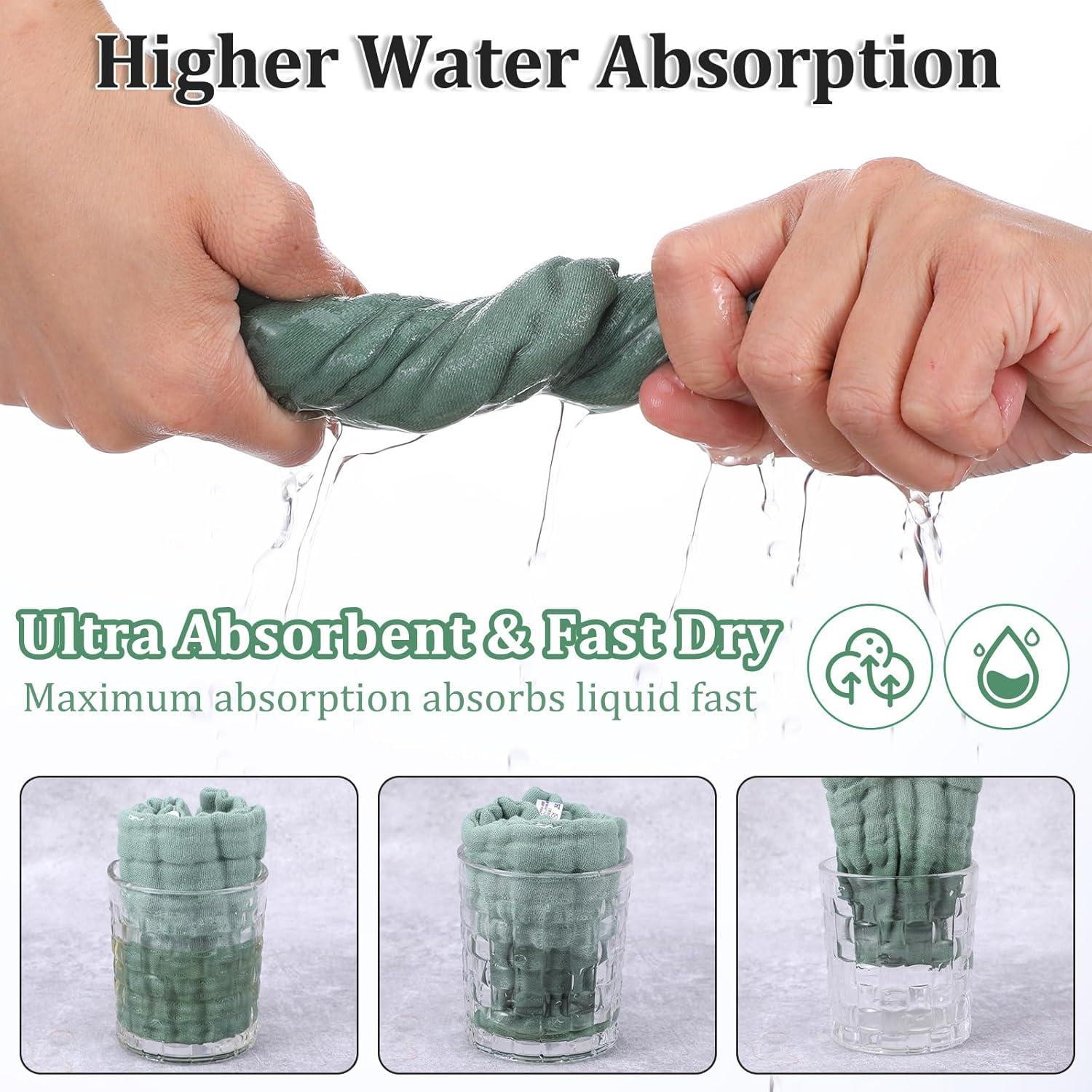 6 Paños de Muselina Qianyu 100% Algodón 24.77 cm Multicolor