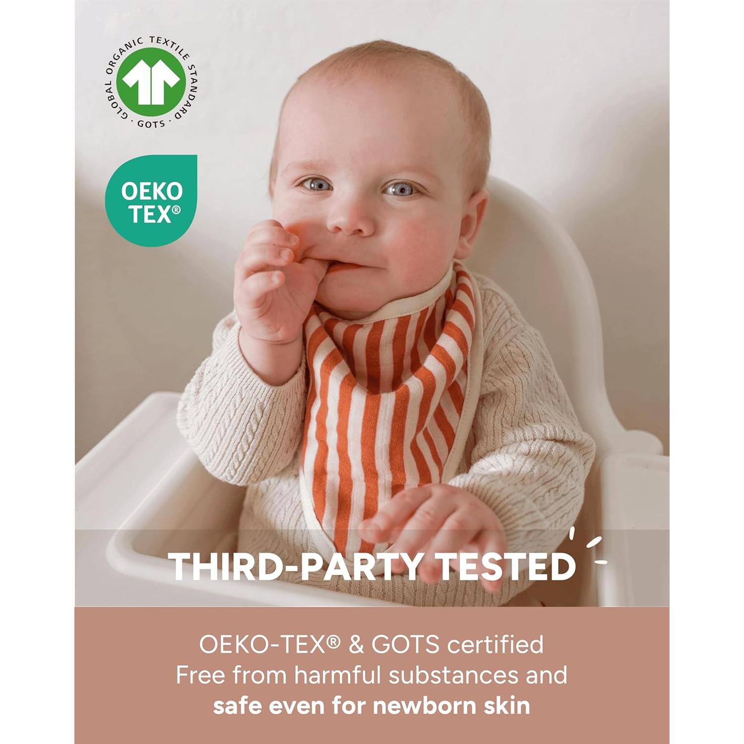 Toallitas de Baño Orgánicas Nightingale 30x30cm Paquete de 6