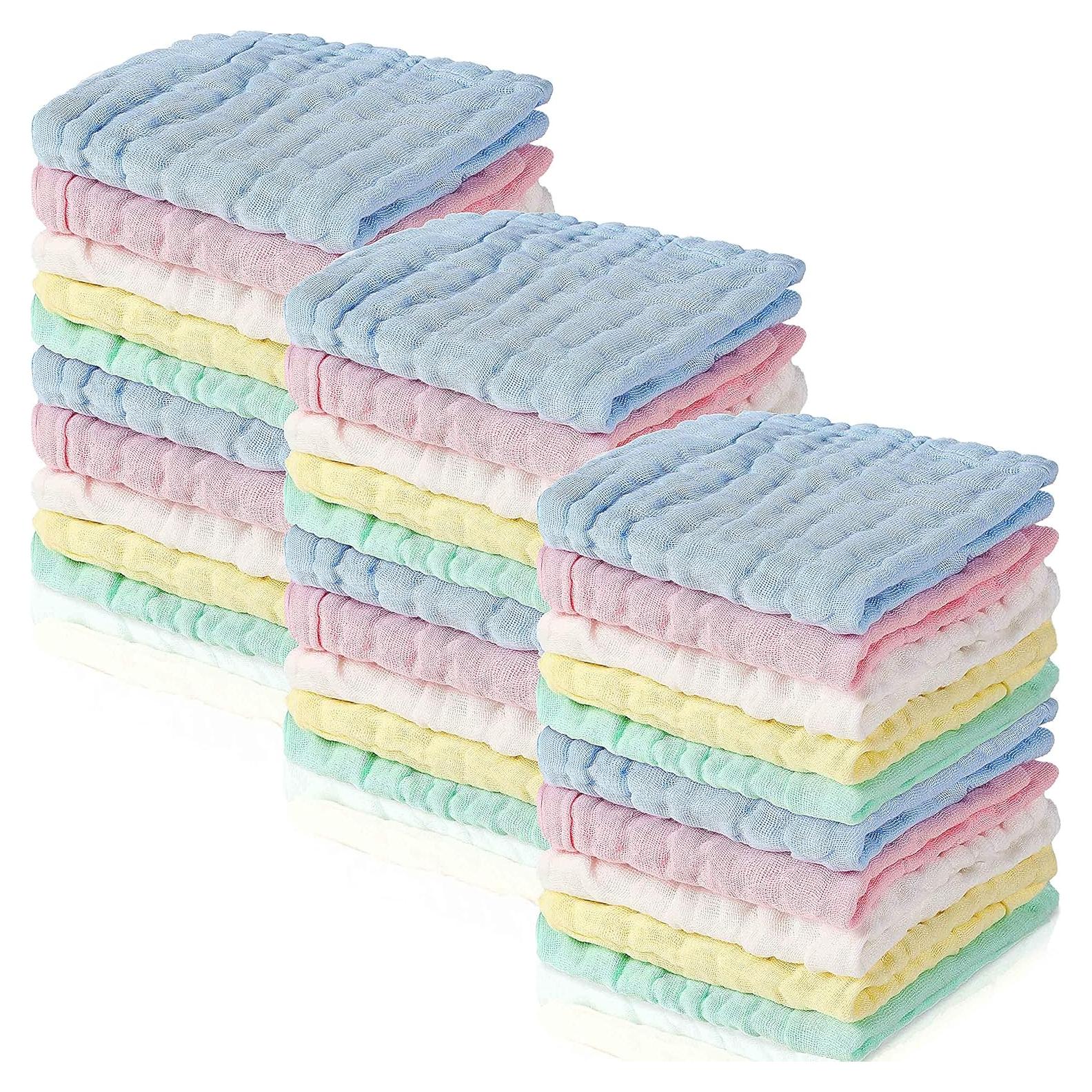 Paños de Muselina Chumia 30 Pcs Algodón 30x30 cm Bebés