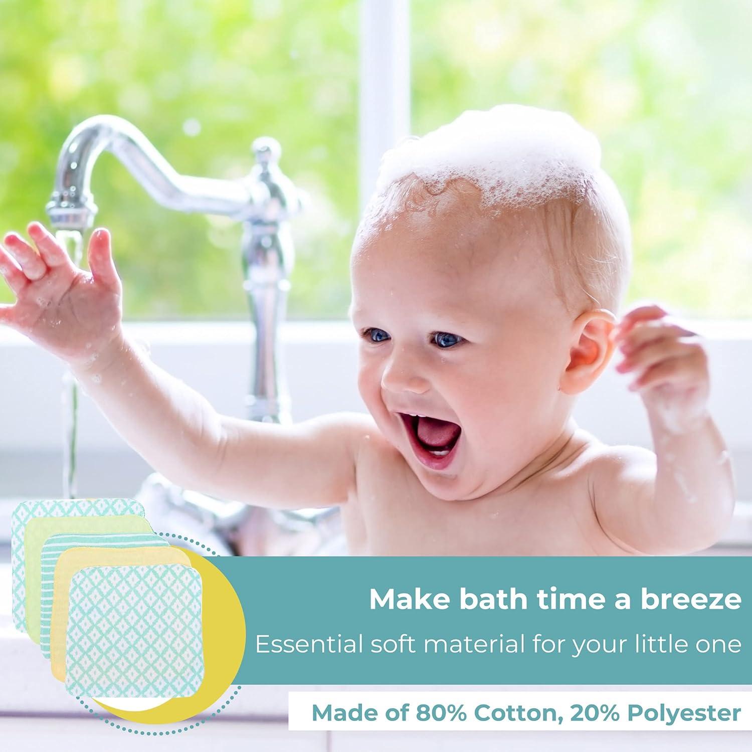 Juego de Toallitas de Lavado Spasilk 10 Unidades Diamantes Verdes