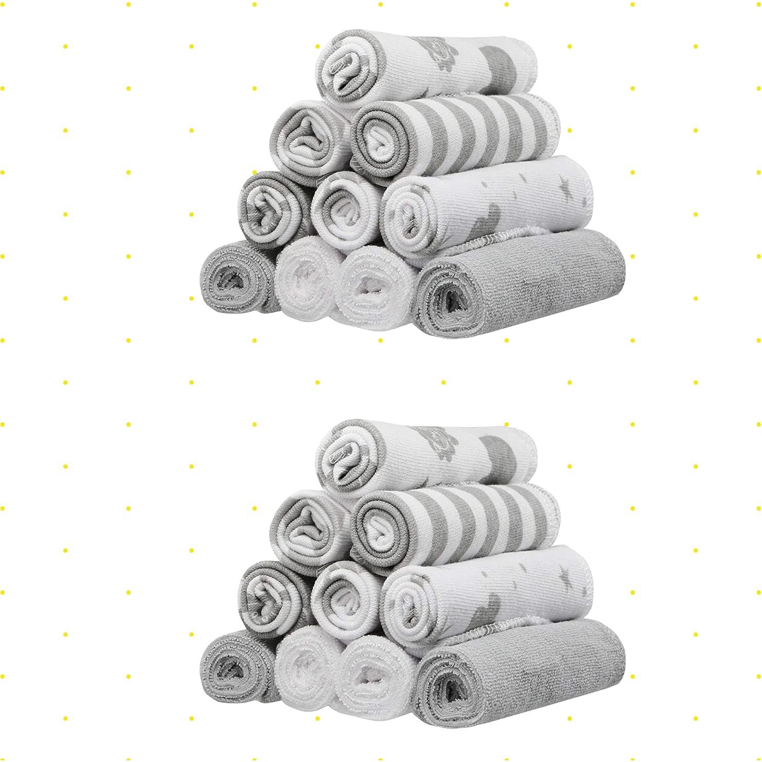 Conjunto de Toallitas de Lavado Spasilk 20 Unidades Celestial Gris