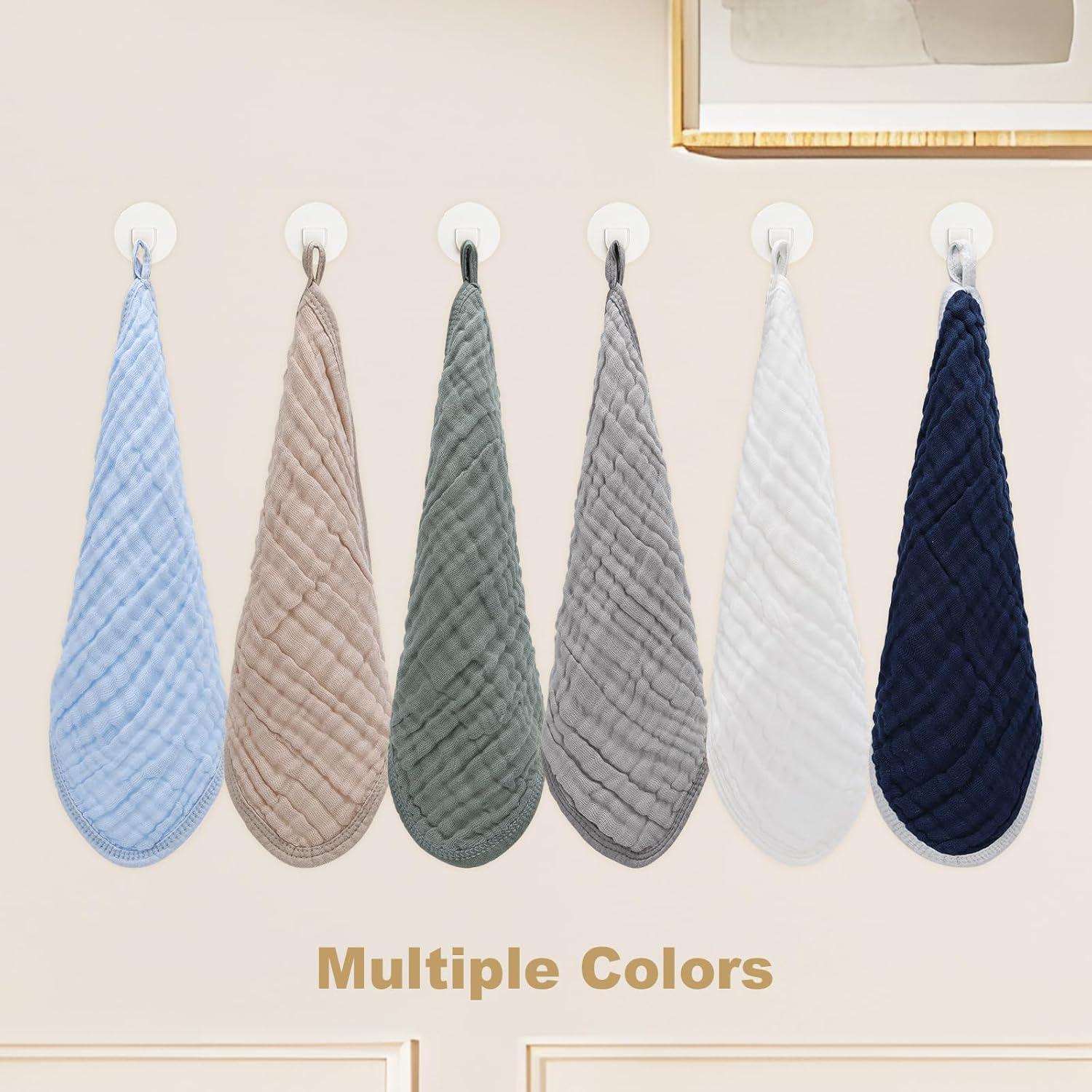 Paquete de 10 Toallitas de Algodón Muslín Synrroe 30x30 cm