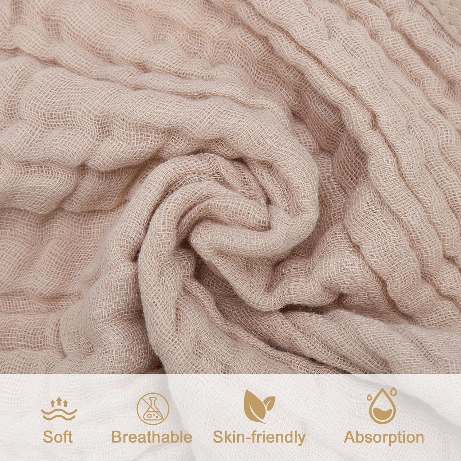 Paquete de 10 Toallitas de Algodón Muslín Synrroe 30x30 cm