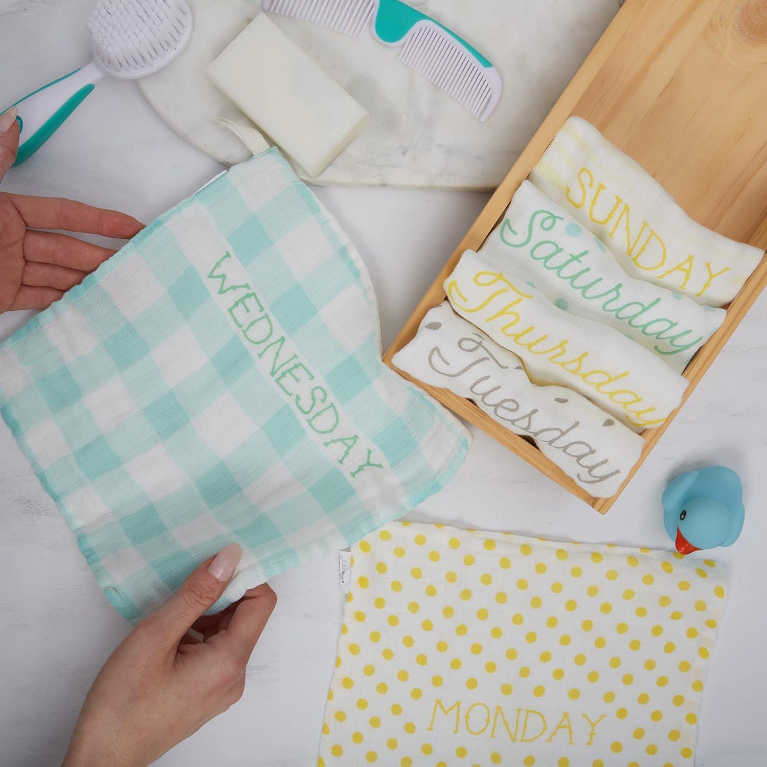 Paños de Algodón 100% C.R. Gibson Woodland Multicolor - 7 Piezas