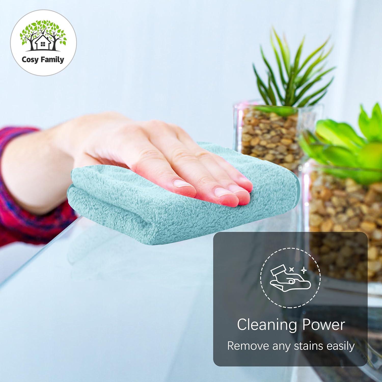 Juego de 24 Paños de Lavado Suaves Cosy Family 30x30 cm