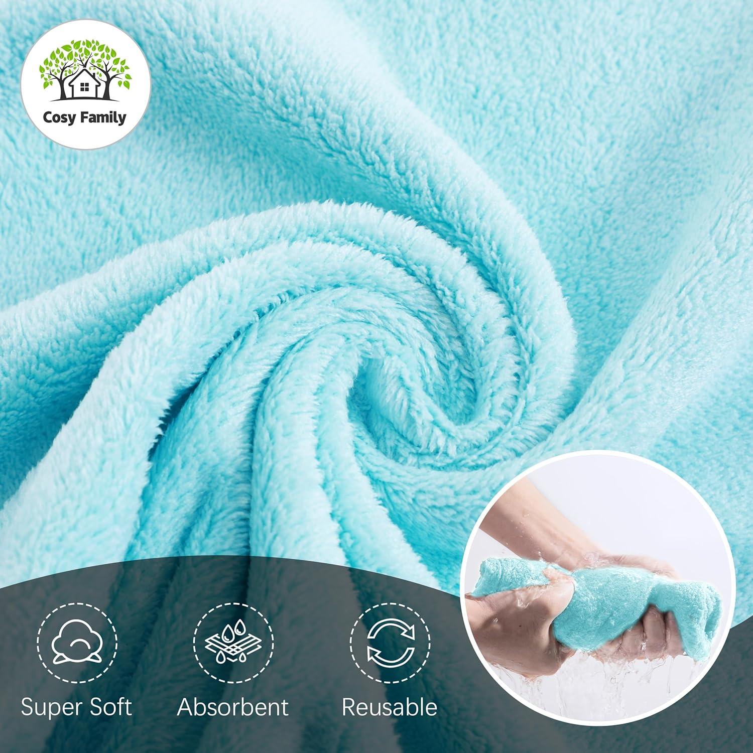 Juego de 24 Paños de Lavado Suaves Cosy Family 30x30 cm