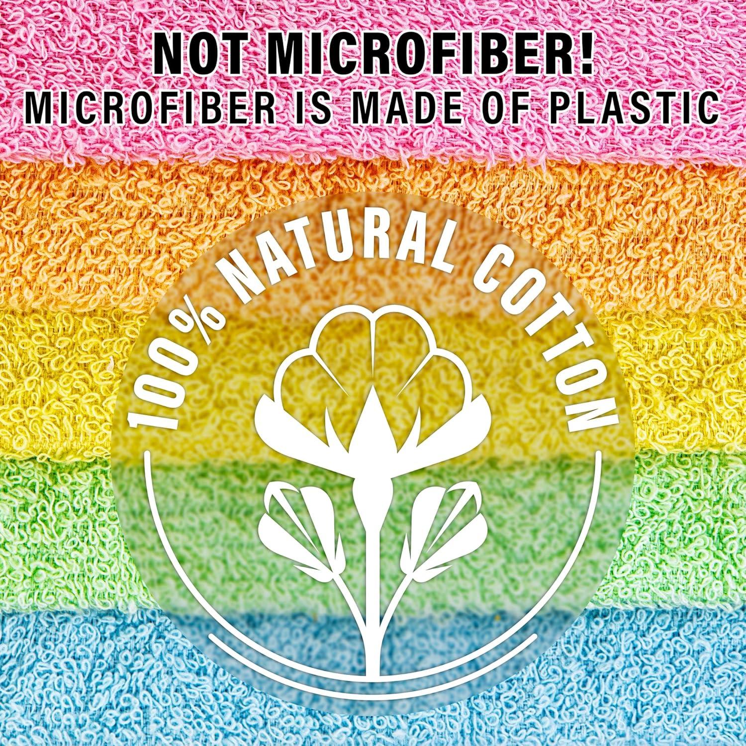 Toallas de Mano DecorRack 100% Algodón 10 Piezas 30x30 cm