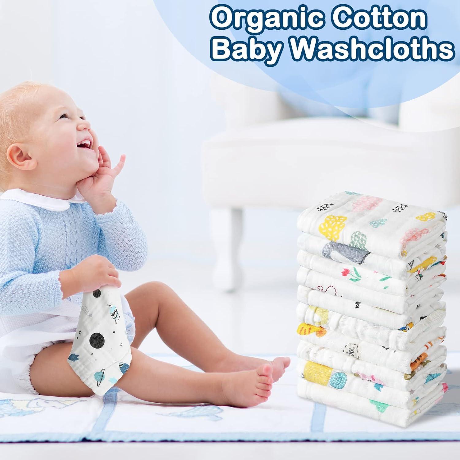 30 Pañales de Muselina Kenning 25x25 cm Suaves y Absorbentes