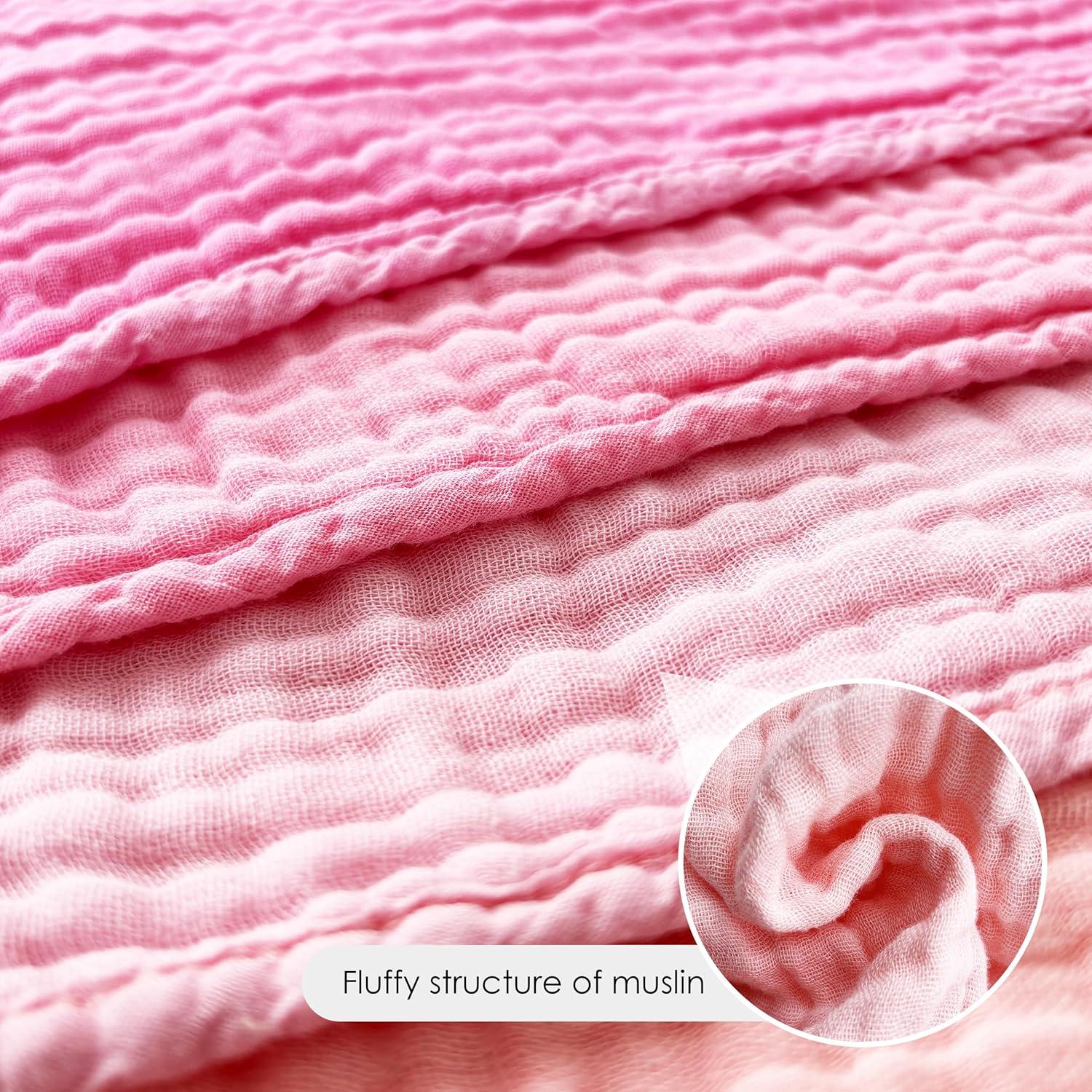 Toallitas de Muselina para Bebés BAMBOO QUEEN 30x30 cm - 12 Pzas