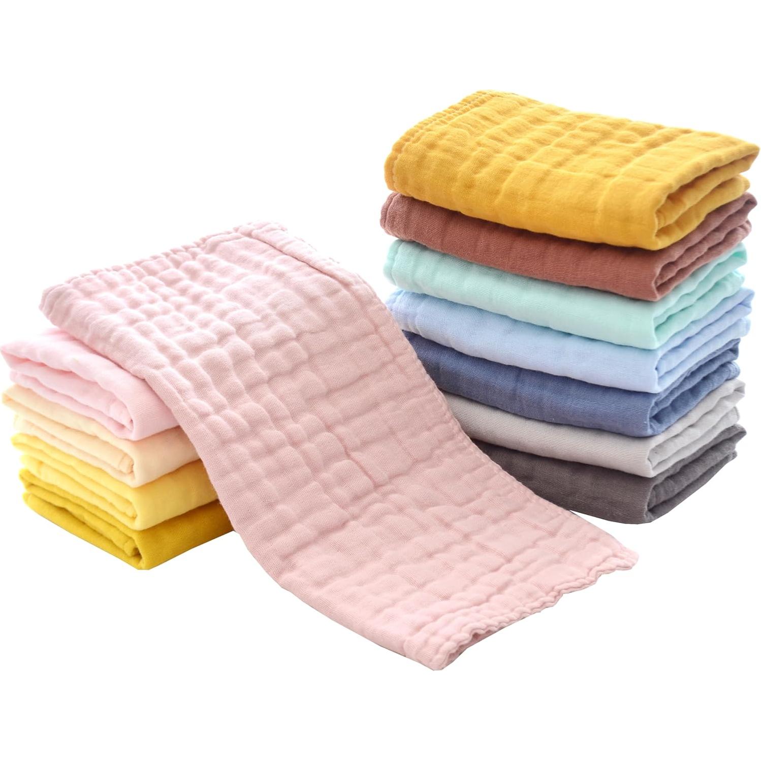 Paños de Baño MUKIN para Bebés - Algodón Suave, 12 Unidades